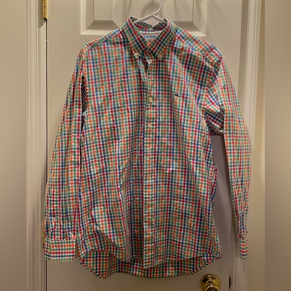 Vineyard Vines Men's Multicolor Checkered Shirt